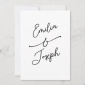 Eenvoudige Whimsical Handgeschreven Bewaar de Datu Save The Date (Voorkant)