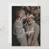 Eenvoudige Whimsical Handgeschreven Bewaar de Datu Save The Date (Voorkant)