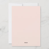 Eenvoudige Whimsical Pastel Roze Platte Kerstkaart (Achterkant)
