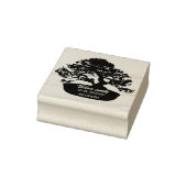 Eenvoudige Whimsy Bonsai Botanische Familienaam en Rubberstempel (Stempel)