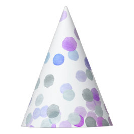 Eenvoudige Whimsy Girly Pastel Polka Dots Waterver Feesthoedjes