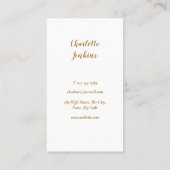 Eenvoudige Whisk Bakkerij Banketbakkerij Zwart Gou Visitekaartje (Achterkant)