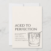 Eenvoudige Whiskey Aged to Perfection Verjaardag U Kaart (Voorkant)