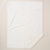 Eenvoudige White Authority® Sherpa Deken (Voorkant)