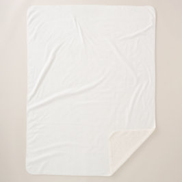 Eenvoudige White Authority® Sherpa Deken