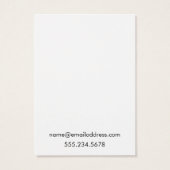 Eenvoudige White Earder Holder Display Cards Visitekaartje (Achterkant)