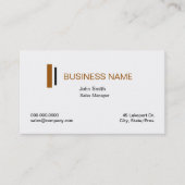 Eenvoudige White Professional-visitekaartjes Visitekaartje (Voorkant)