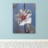 Eenvoudige White Spring Almond Tree Elegant Canvas Afdruk (Insitu (Houten vloer))
