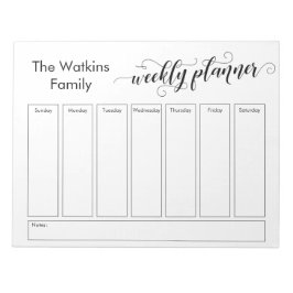 Eenvoudige whitepanner voor script opstellen notitieblok