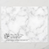 Eenvoudige whitepaper over schoonheid in zwart-wit (Achterkant)