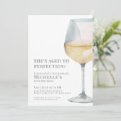 Eenvoudige wijn 60ste verjaardag kaart (Staand voorkant)