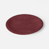 Eenvoudige Wijnrode kleur Bewerkbare Waterverf Papieren Bordje (Gekanteld)