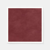 Eenvoudige Wijnrode kleur Bewerkbare Waterverf Servet (Voorkant)