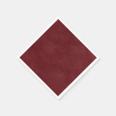 Eenvoudige Wijnrode kleur Bewerkbare Waterverf Servet (Hoek)