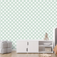 Eenvoudige wijze groene cheque gingham plaid