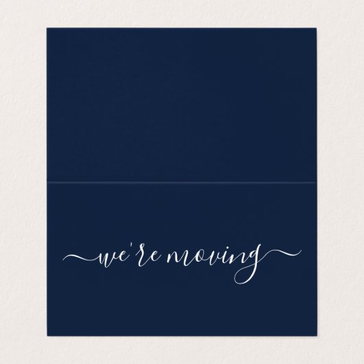 Eenvoudige wijziging in script van adreskaart visitekaartje (Buitenkant ongevouwen)