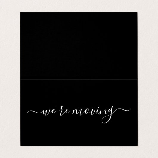 Eenvoudige wijziging in script van adreskaart visitekaartje (Buitenkant ongevouwen)