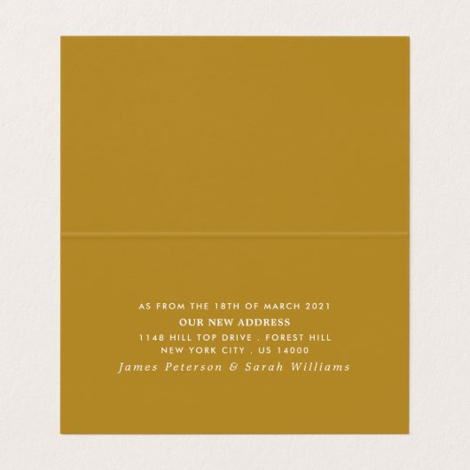 Eenvoudige wijziging in script van adreskaart visitekaartje (Binnenkant ongevouwen)