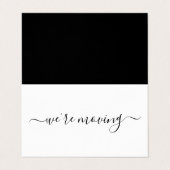 Eenvoudige wijziging in script van adreskaart visitekaartje (Buitenkant ongevouwen)