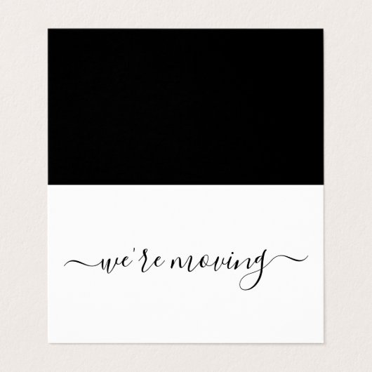 Eenvoudige wijziging in script van adreskaart visitekaartje (Buitenkant ongevouwen)