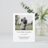 Eenvoudige wijziging van adresfoto aankondigingskaart (Staand voorkant)