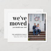 Eenvoudige wijziging van adresfoto verplaatsen aankondigingskaart (Voorkant / Achterkant)