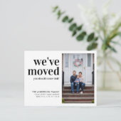 Eenvoudige wijziging van adresfoto verplaatsen aankondigingskaart (Staand voorkant)