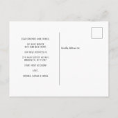 Eenvoudige wijziging van adresfoto verplaatsen aankondigingskaart (Achterkant)