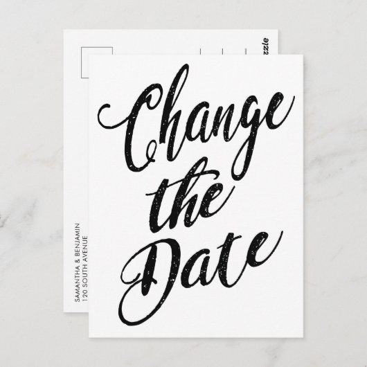 Eenvoudige wijziging van de aankondiging van het h briefkaart (Voorkant / Achterkant)