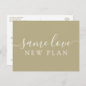 Eenvoudige wijziging van de datum van de aankondig briefkaart (Voorkant / Achterkant)