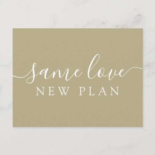 Eenvoudige wijziging van de datum van de aankondig briefkaart (Voorkant)