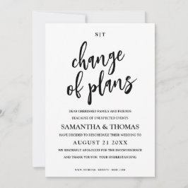 Eenvoudige wijziging van de datum van huwelijksaan bedankkaart