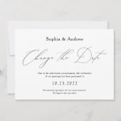 Eenvoudige wijziging van de datum waarop het huwel kaart (Voorkant)