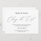 Eenvoudige wijziging van de datum waarop het huwel kaart (Voorkant / Achterkant)