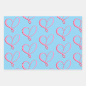 Eenvoudige wikkelpapier plat vel set van 3 (Voorkant 2)