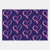 Eenvoudige wikkelpapier plat vel set van 3 (Voorkant)