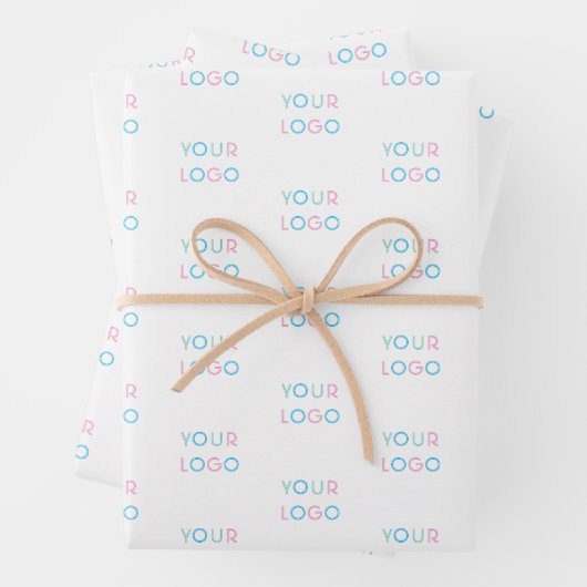 Eenvoudige Wikkelpapiervellen met uw logo Inpakpapier Vel (In situ)