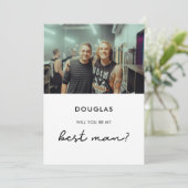 Eenvoudige Wil je mijn getuige zijn fotokaart Kaart (Staand voorkant)