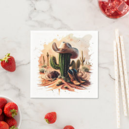 Eenvoudige Wild West Cowboy Verjaardag Servet