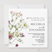 Eenvoudige Wildbloemen bloementuin Christelijke br Kaart (Voorkant)