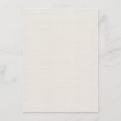 Eenvoudige Wildbloemen Botanische bruiloft - Gegev Informatiekaartje (Achterkant)