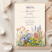 Eenvoudige Wildbloemen Botanische Tuin Vrijgezelle Kaart