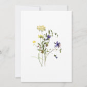 Eenvoudige Wildbloemen Tuin Bloemen Bruiloft Chris Kaart (Achterkant)