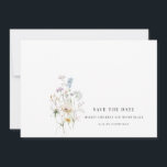 Eenvoudige Wilde Bloem Bruiloft Bloemstuk Save the Save The Date<br><div class="desc">Eenvoudige Elegante Wilde Bloem Waterverf Bruiloft Bloemstuk Save the Date</div>