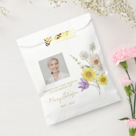 Eenvoudige Wilde Bloem Foto Rouw Zaad Bedankzakje