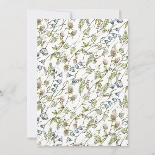 Eenvoudige wilde bloem | Uitgestelde gemeenschap Kaart (Achterkant)