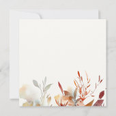 Eenvoudige wilde bloemen Baby shower (Achterkant)