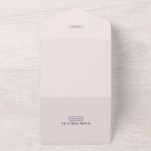 Eenvoudige wilde bloemen Botanische tuinbouw All In One Uitnodiging (Buitenkant)