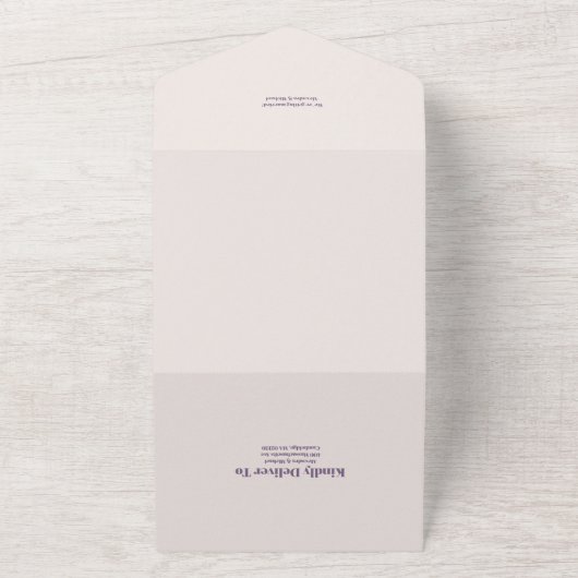 Eenvoudige wilde bloemen Botanische tuinbouw All In One Uitnodiging (Buitenkant)