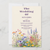 Eenvoudige wilde bloemen Botanische tuinbouw Kaart (Voorkant)